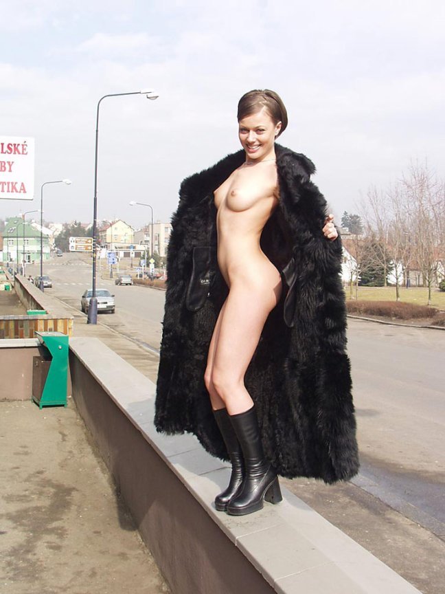 Nude in public