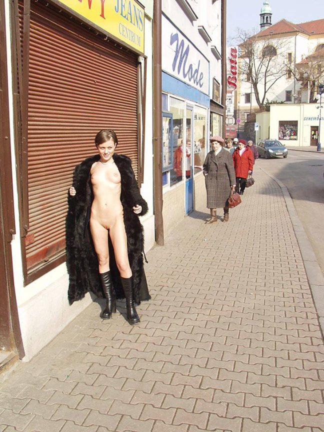 Nude in public