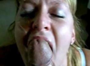 Look at this slut on her knees